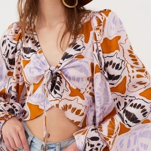 For Love and Lemons Esmeralda Crop Top